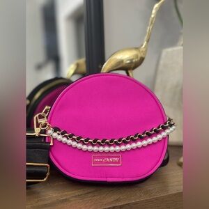 Prada Candy Cosmetic Bag & gold bow earrings with 24k gold plated lever backs